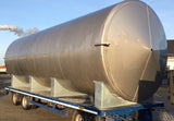 Never used Horizontal Stainless Steel tanks 50 m3-316