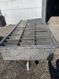 Trolley with cheese moulds