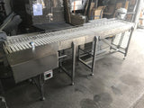 Conveyor with plastic modular belt